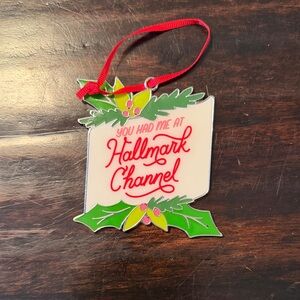 Hallmark Holiday Ornament with Red and Green Design